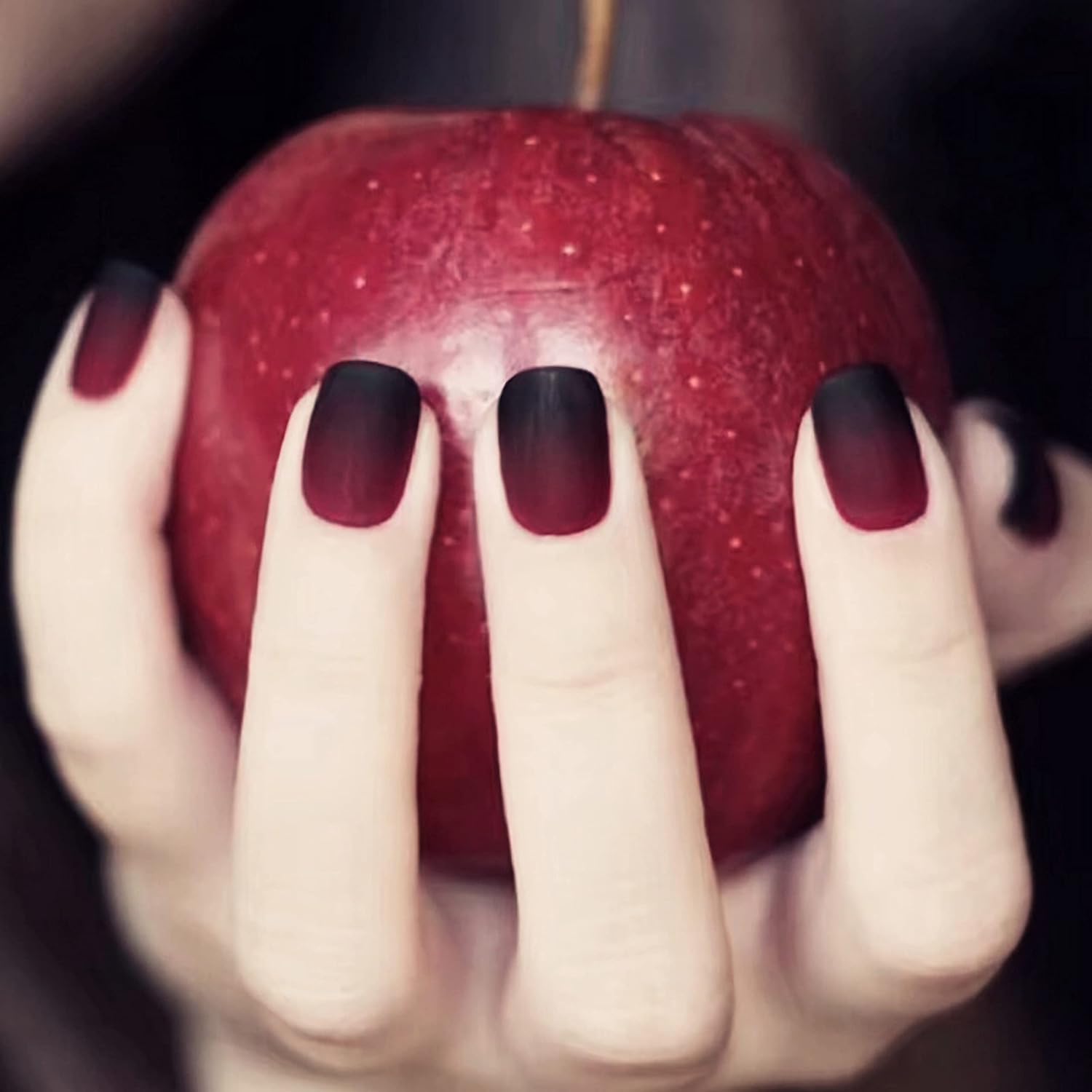 Uñas ombre en tonos oscuros