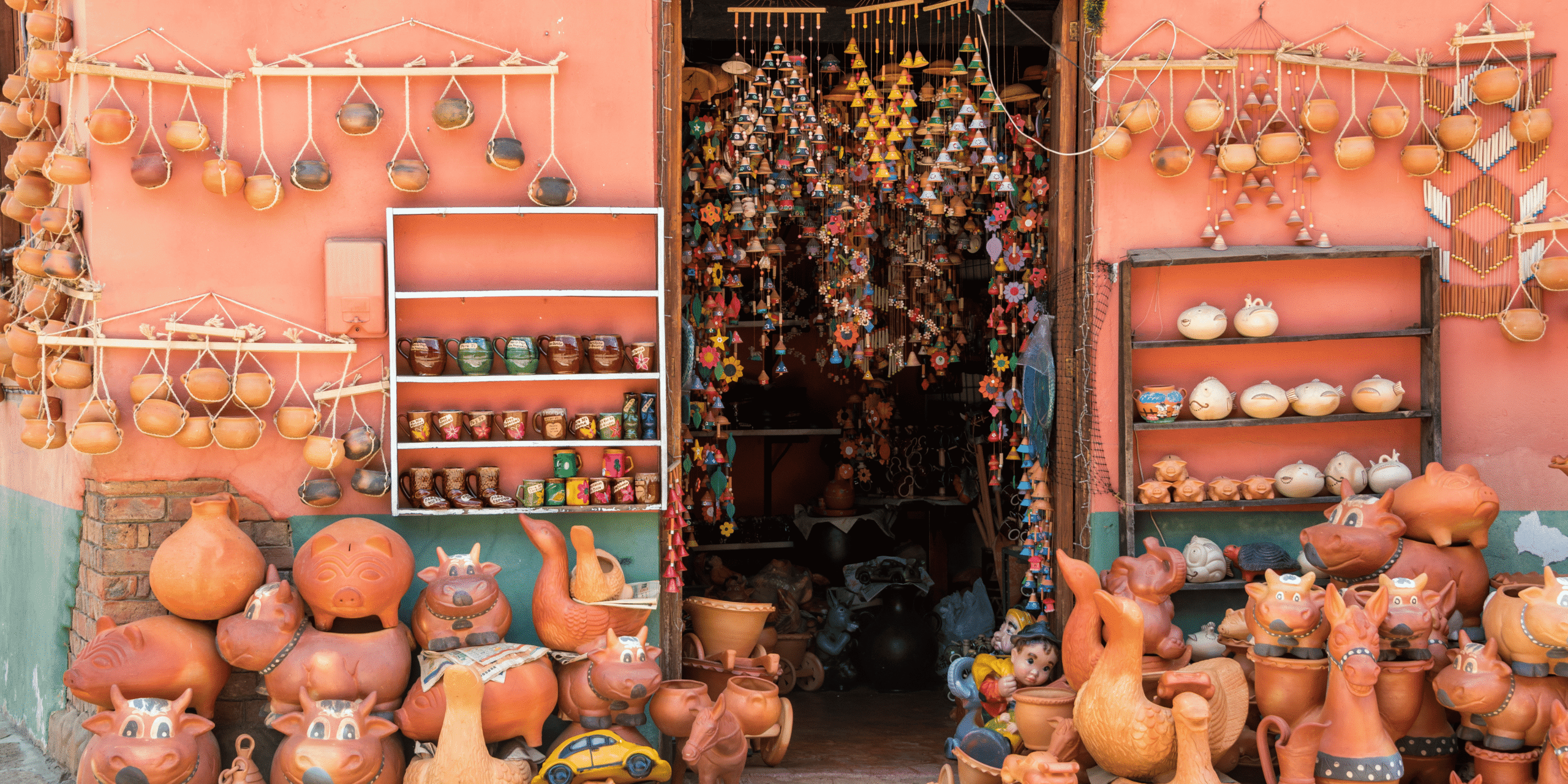 Artesanías de Ráquira en Boyacá, Colombia