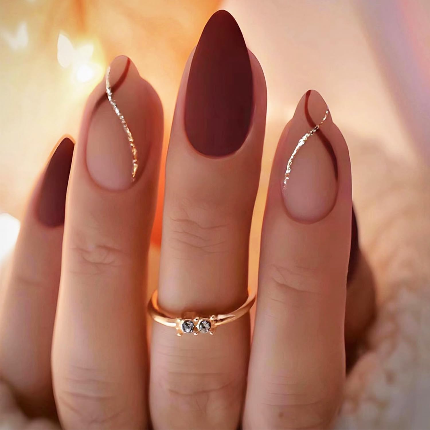 Uñas con acabado mate